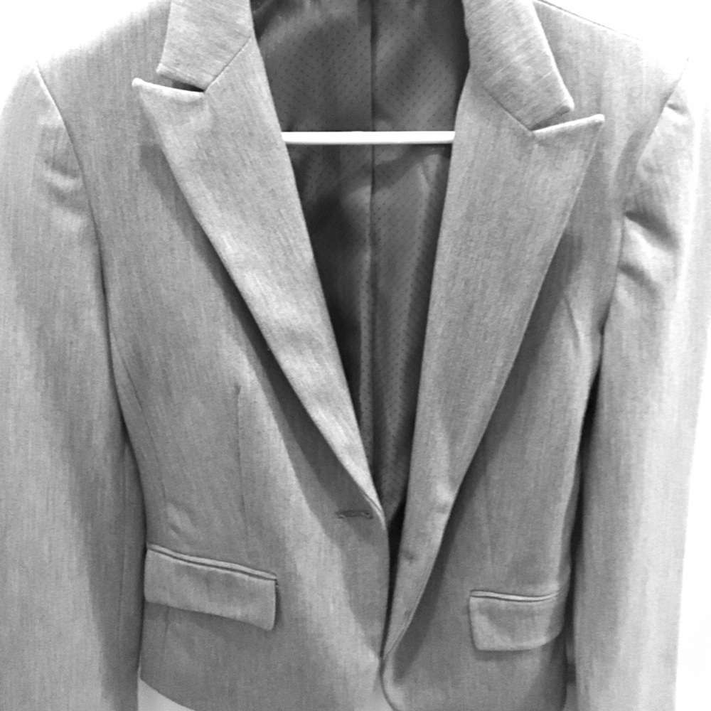 Express heather gray blazer